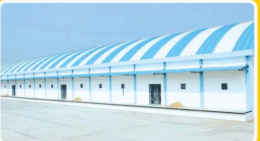 Super Star Seeds godown and grading facility at Bavla